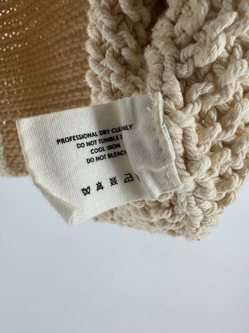 Lemaire Cream Knitted Crop Tank