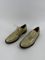 Marc Jacobs Gold Glitter Clinton Oxfords