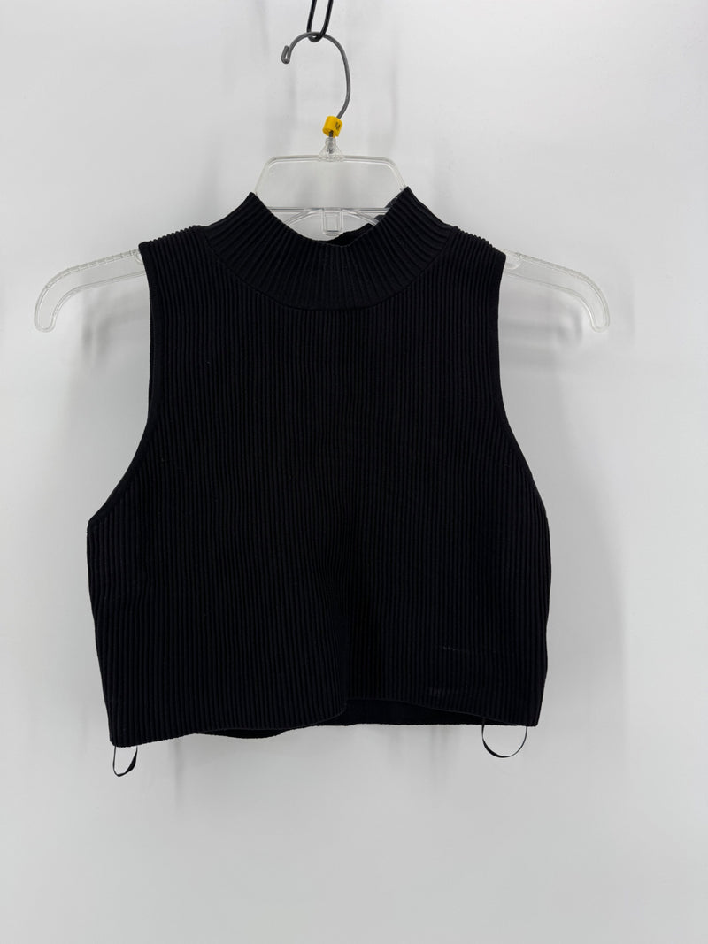 The Vintage Shop Black Crop Shirt
