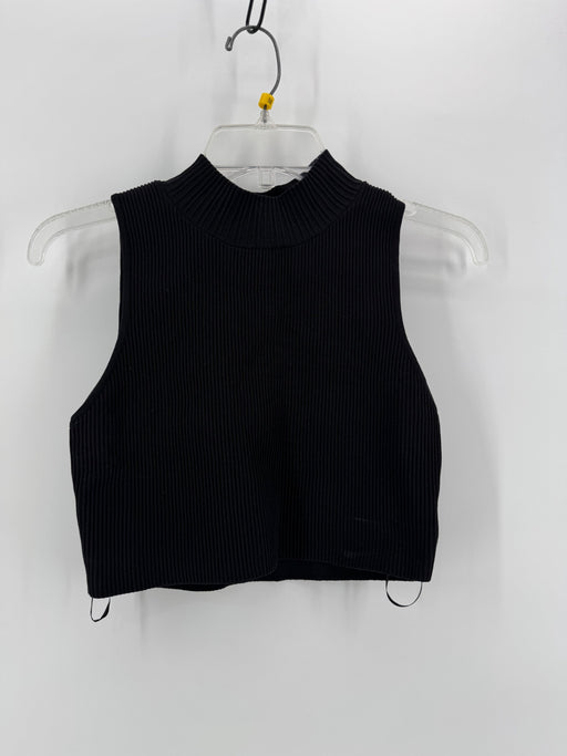 The Vintage Shop Black Crop Shirt