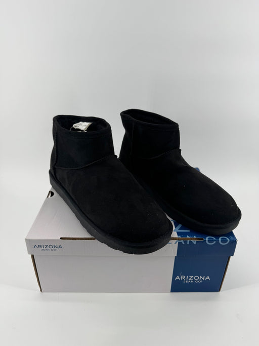Arizona Jean Co Black Fur Ankle Boots