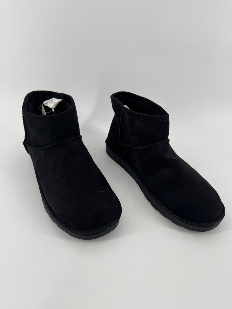 Arizona Jean Co Black Fur Ankle Boots