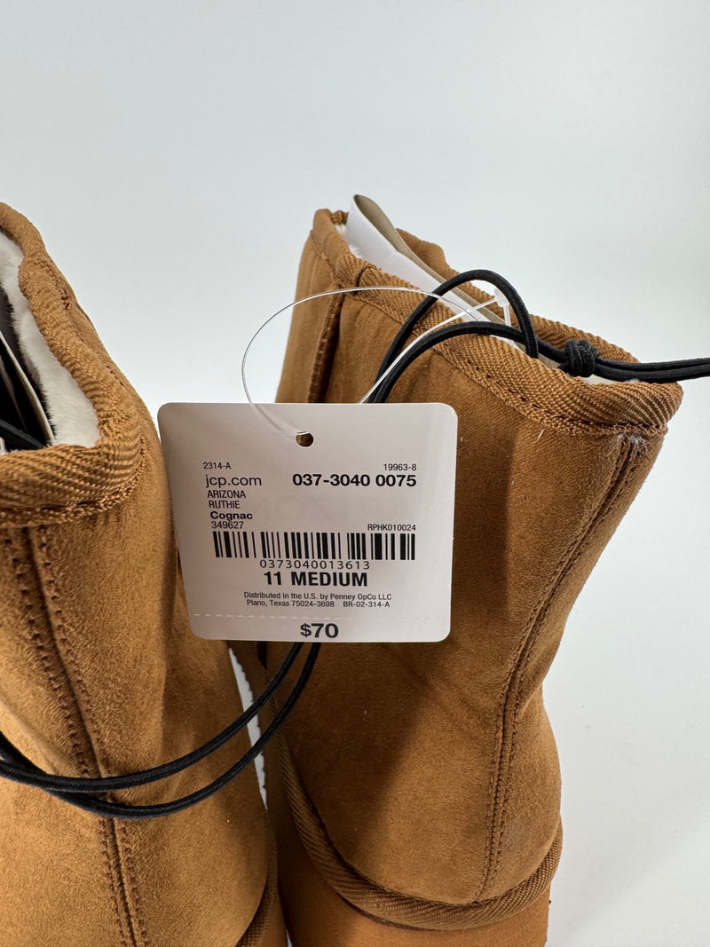 Arizona Jean Co. Brown Fur Ankle Boots