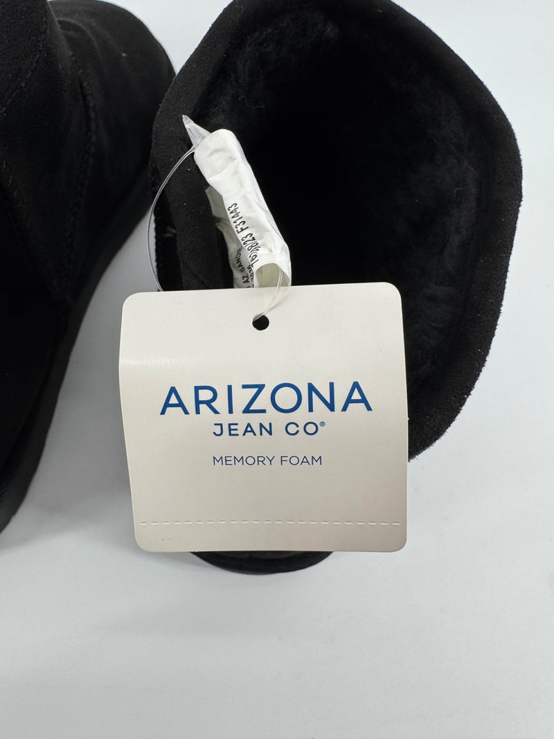 Arizona Jean Co Black Fur Ankle Boots