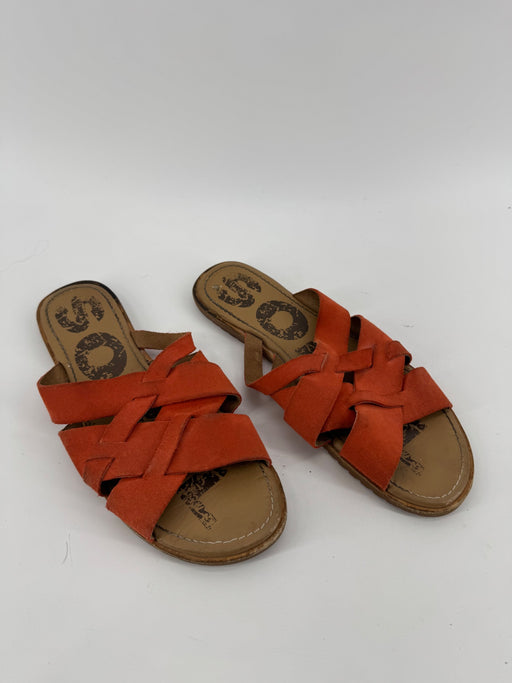 Sorrel Orange Slip on Sandals