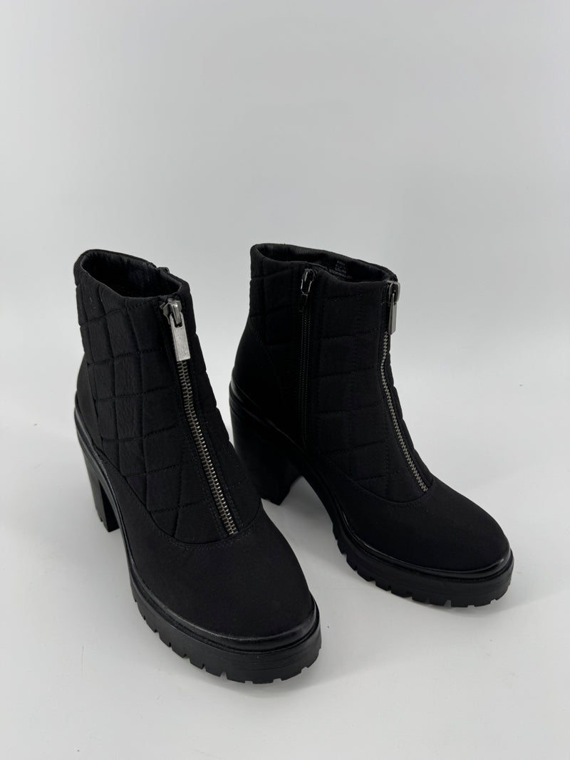Mix No. 6 Black Chunky Heel Ankle Boots