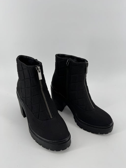 Mix No. 6 Black Chunky Heel Ankle Boots