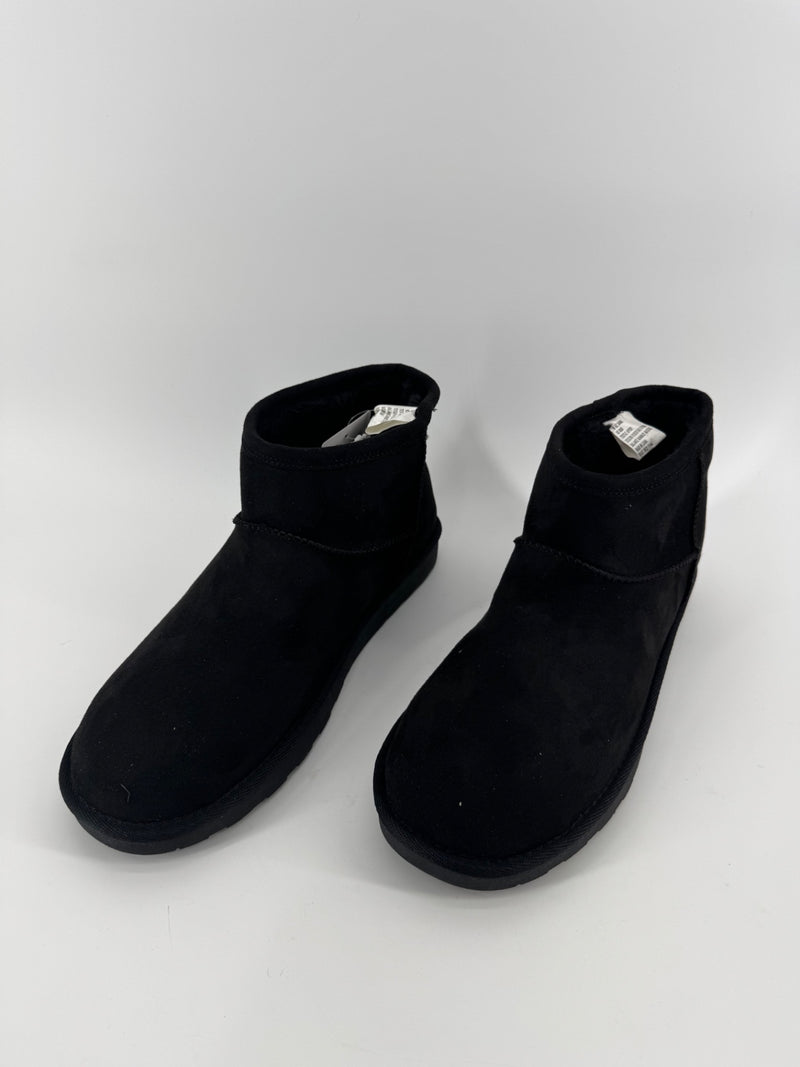 Arizona Jean Co Black Fur Ankle Boots