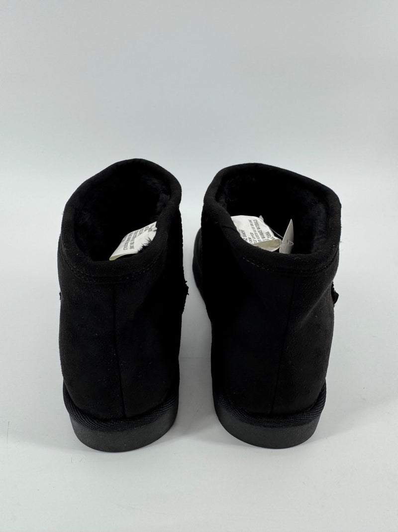 Arizona Jean Co Black Fur Ankle Boots