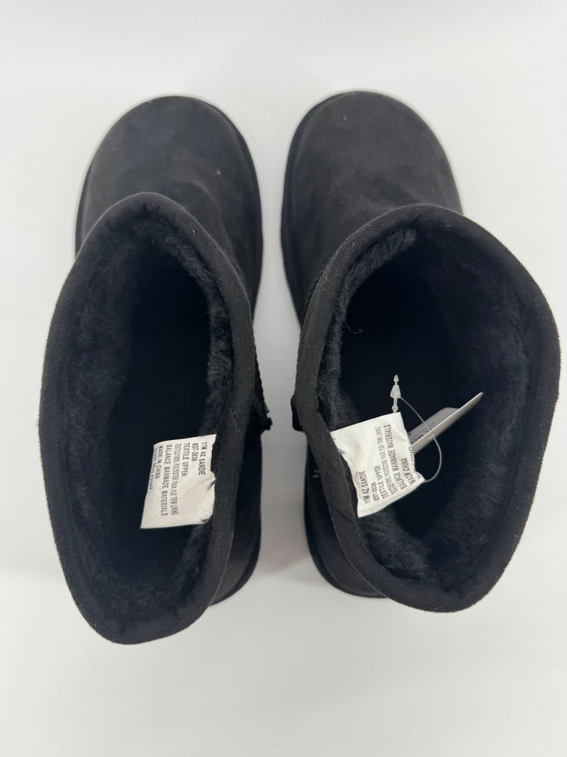 Arizona Jean Co Black Fur Ankle Boots
