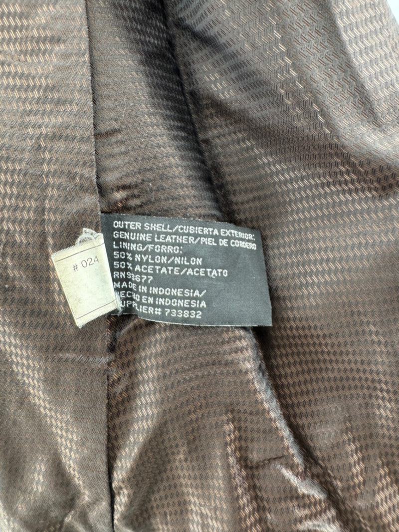 Worthington Black Leather Lambskin Jacket