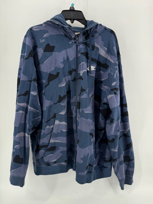 Nike Blue Camo Sweater