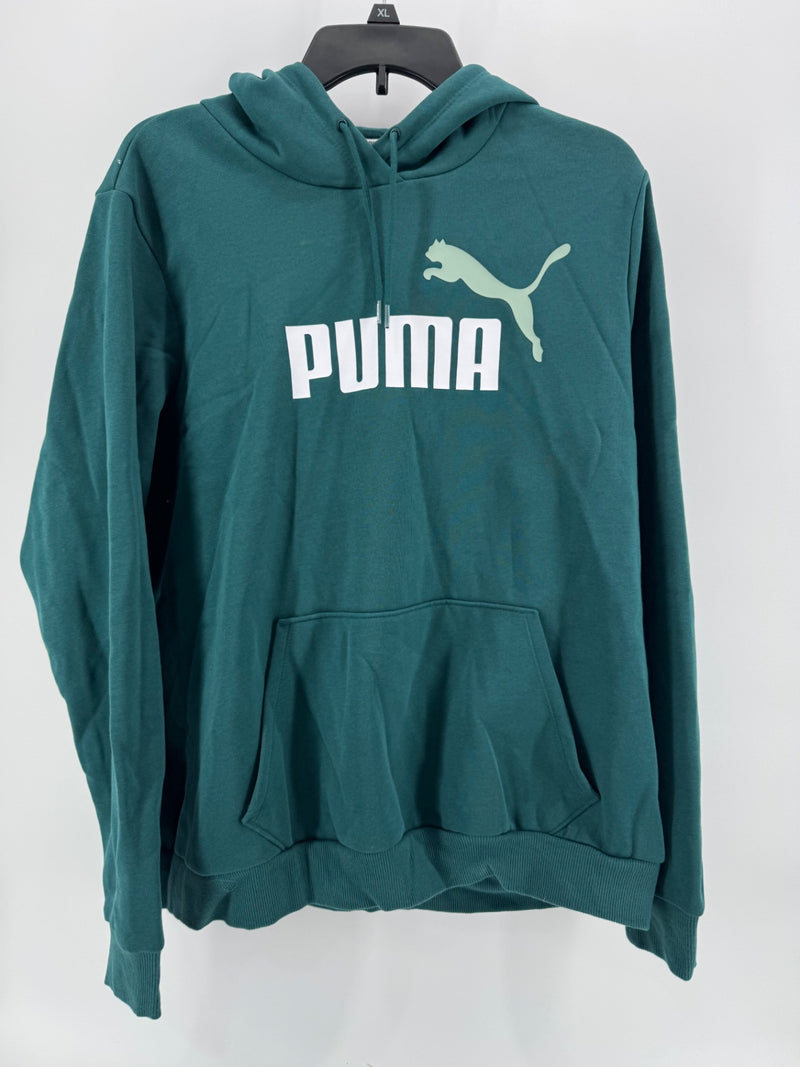 Puma Teal Green Logo Sweater