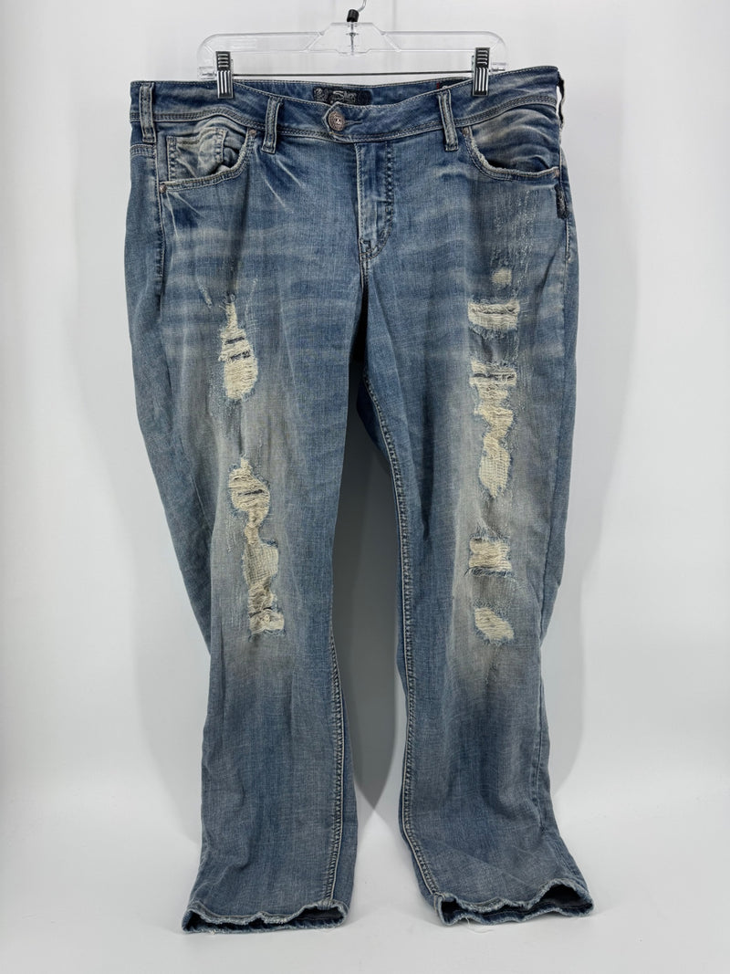 Silver Boyfriend Super Stretch Jeans