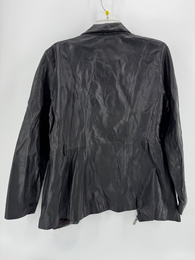 Worthington Black Leather Lambskin Jacket