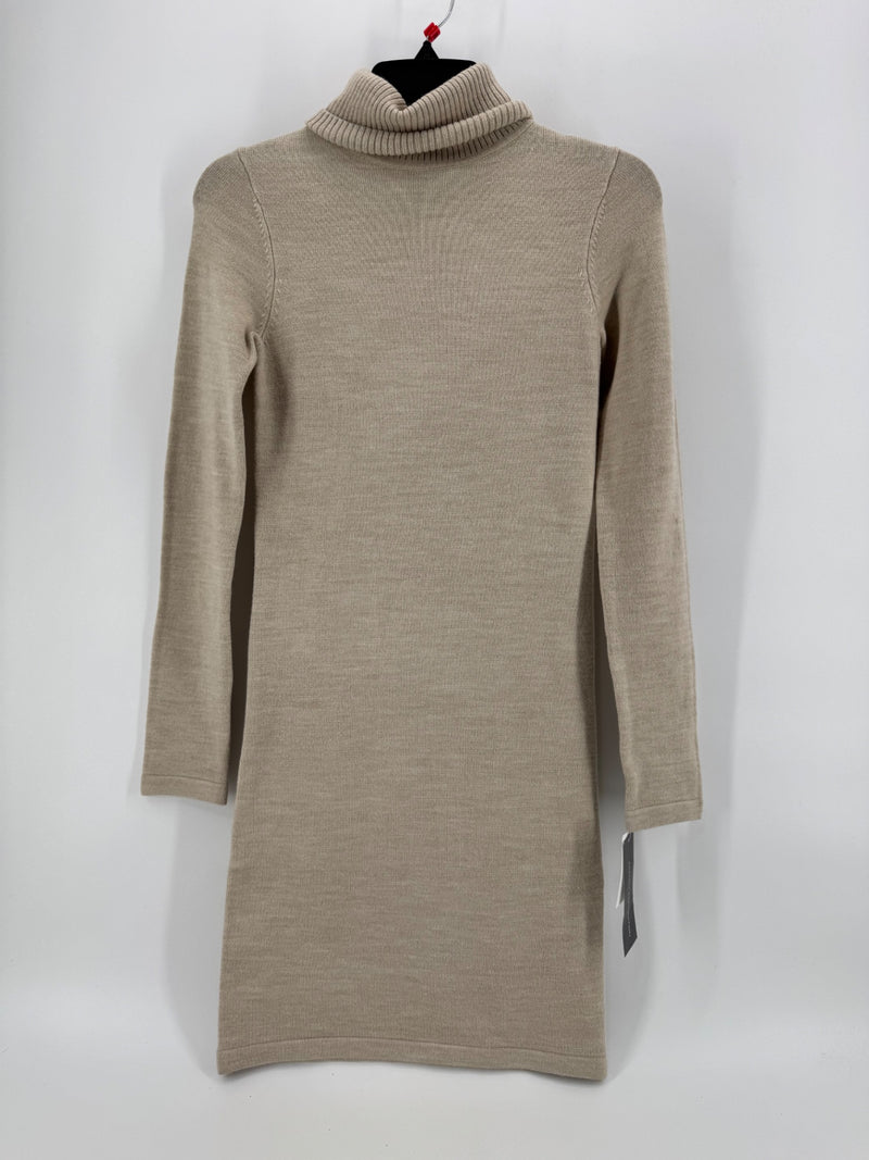 French Connection Beige Knit Dress
