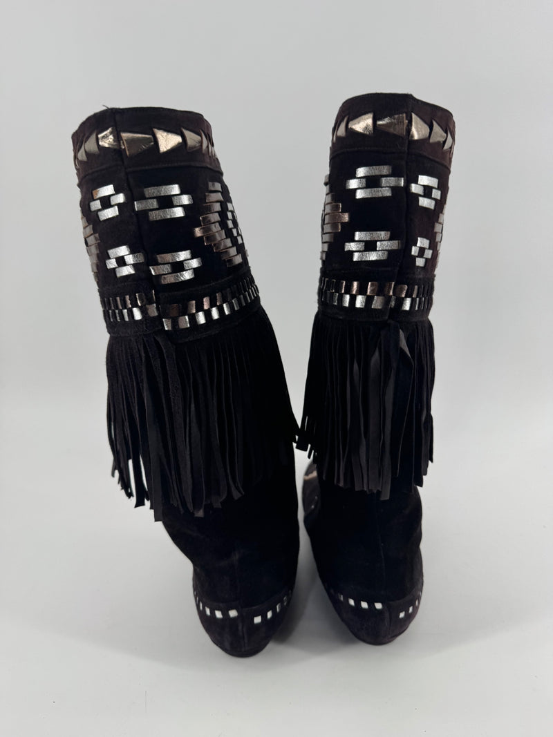 Paradox by Zalo Brown Fringe Moccasins