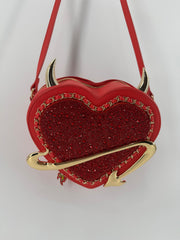 Betsey Johnson Red Heart Devil Crossbody