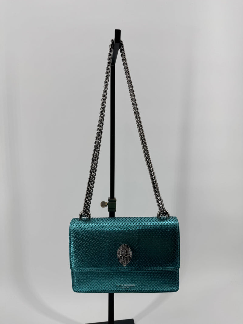 Kurt Geiger Aqua Scale Shoreditch Crossbody