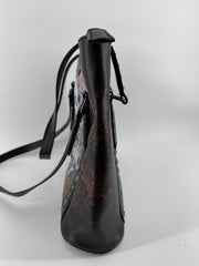 Ed Hardy Studded Skull Floral Tote