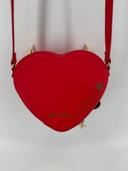 Betsey Johnson Red Heart Devil Crossbody
