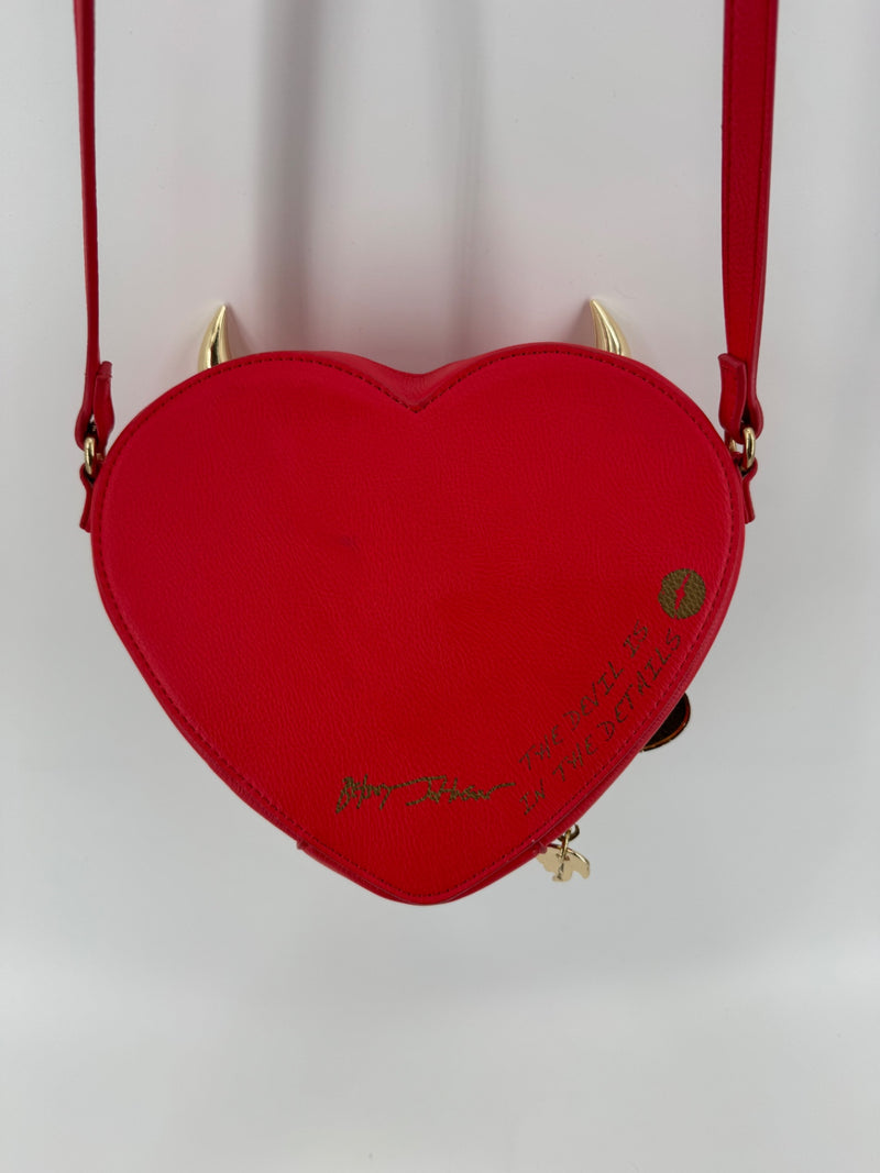 Betsey Johnson Red Heart Devil Crossbody