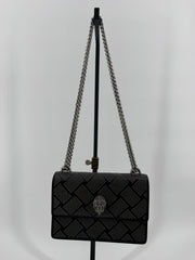 Kurt Geiger Black Studded Shoreditch Crossbody Purse