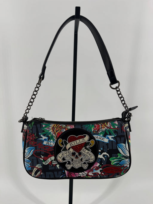 Ed Hardy Love Kills Slowly Shoulder Bag