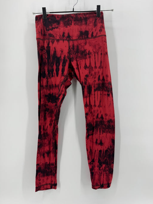 Lululemon Black/Red Tye Dye Leggings