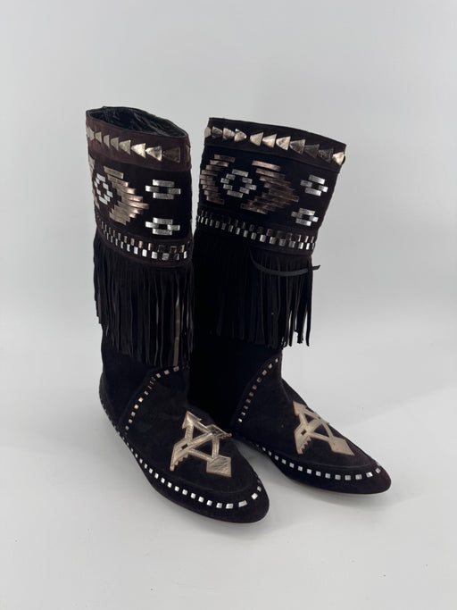 Paradox by Zalo Brown Fringe Moccasins