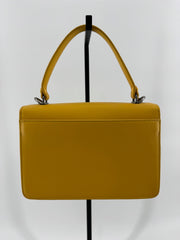 Karl Lagerfeld Yellow Studded Purse with Crossbody Strap