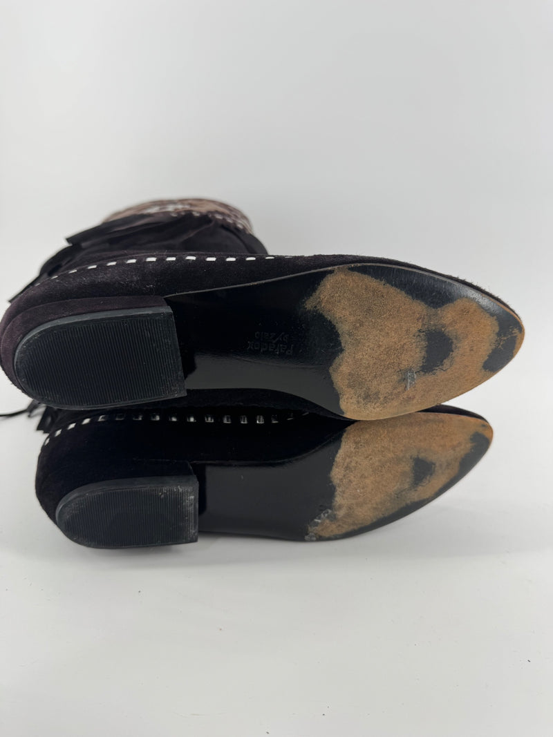 Paradox by Zalo Brown Fringe Moccasins
