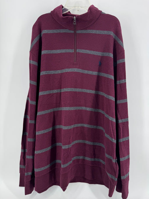 Polo Ralph Lauren Striped Maroon Pullover