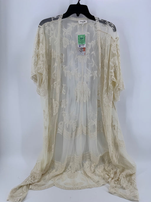 Siren Lily Ivory Floral Kimono