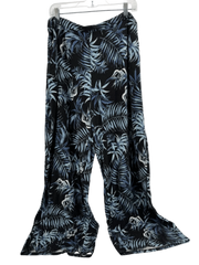J.Jill Black/Blue Leaf Pants Size XL