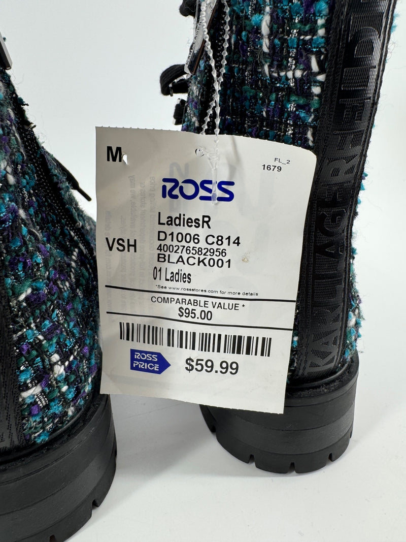 Karl Lagerfeld Paris Mela Combat Boots