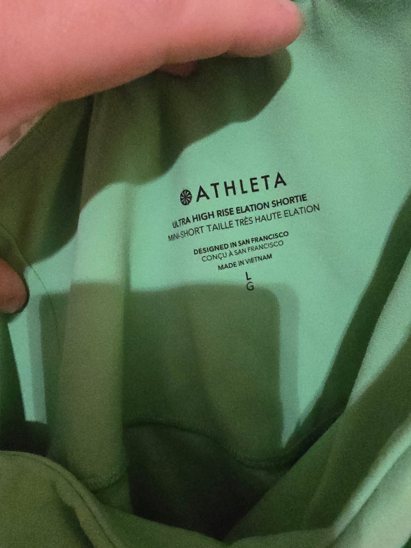 Athleta Green Bike Short