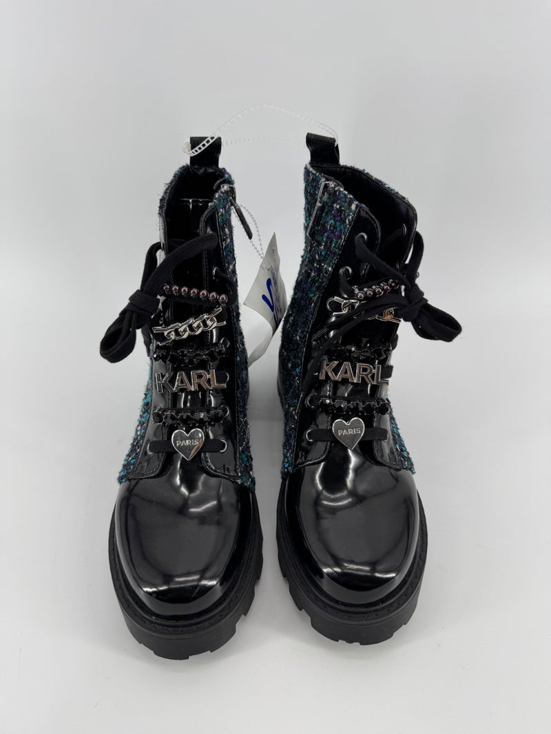 Karl Lagerfeld Paris Mela Combat Boots