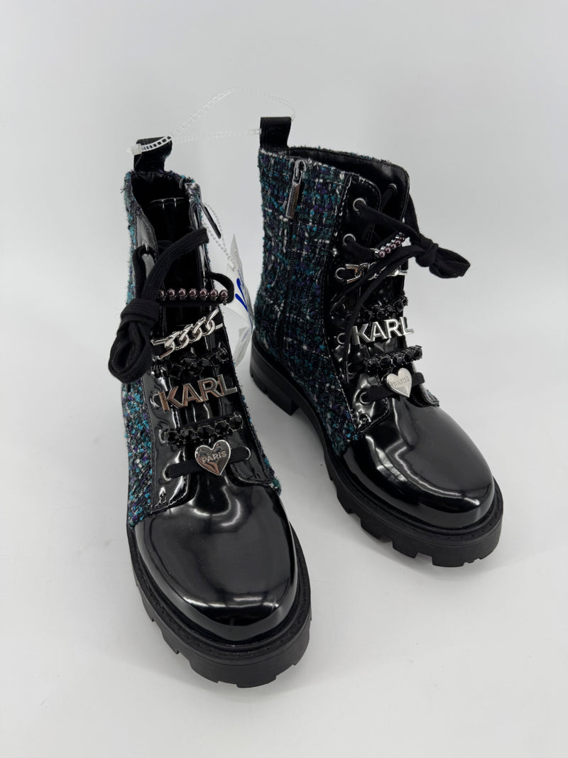 Karl Lagerfeld Paris Mela Combat Boots