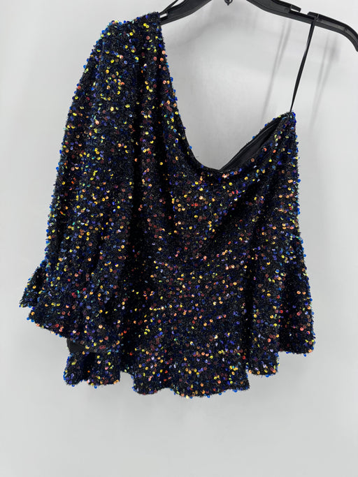 Sugarlips One Shoulder Sequins Top
