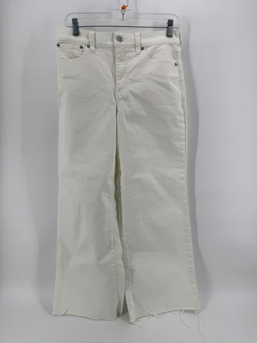J. Crew White  Wide Leg Crop Jeans