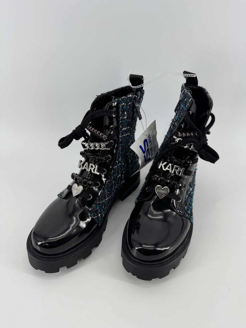 Karl Lagerfeld Paris Mela Combat Boots