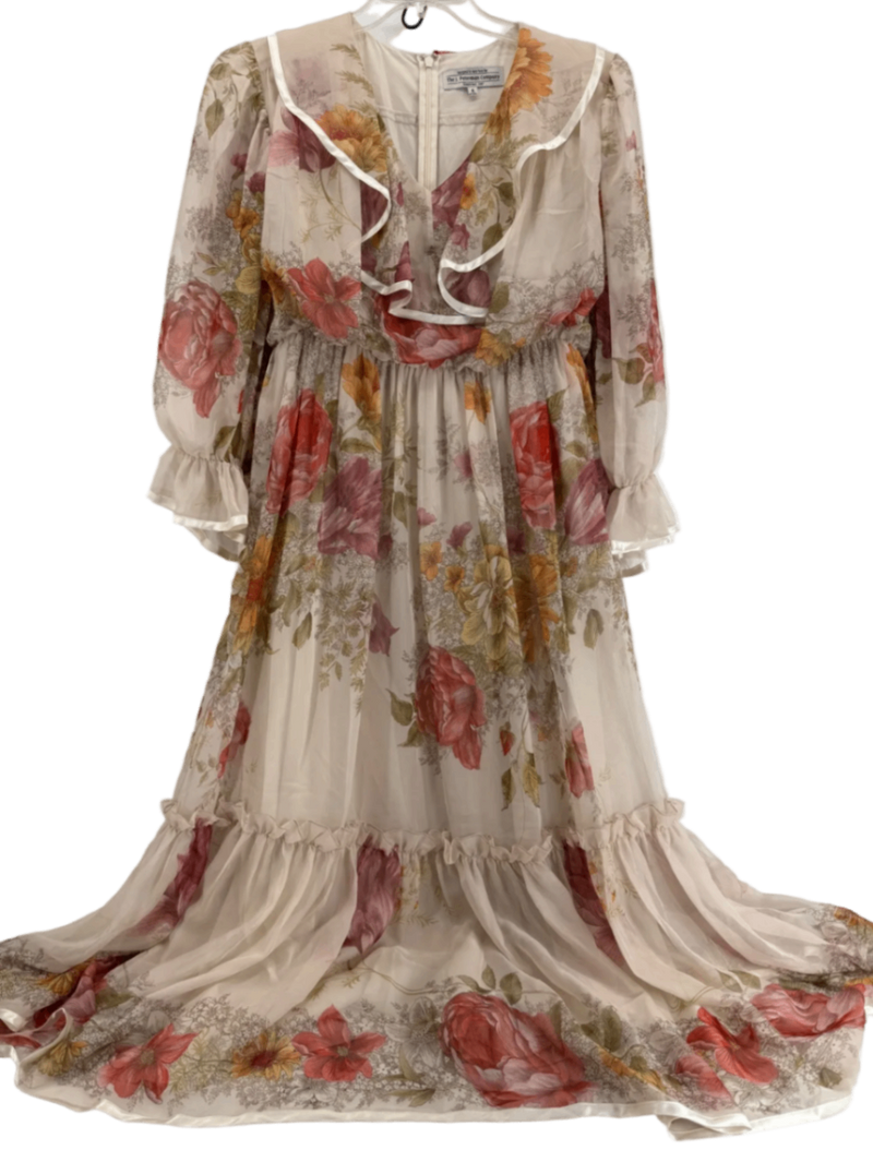 The J. Peterman Company Silk Floral Dress