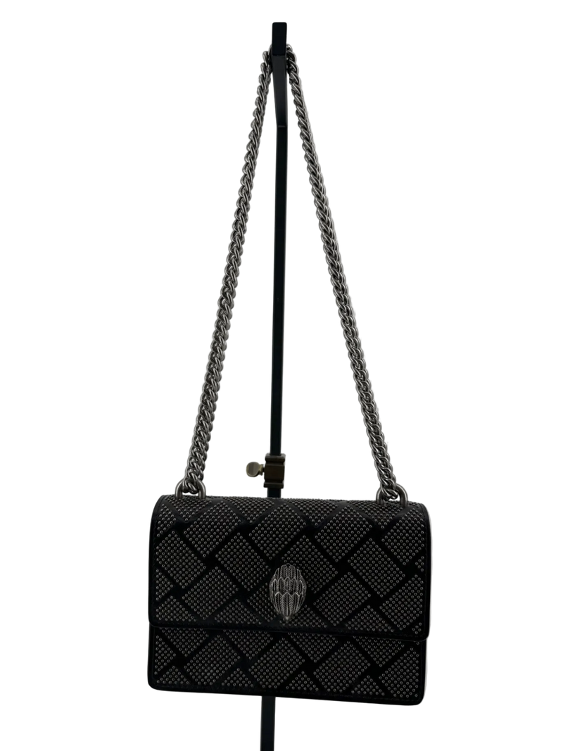 Kurt Geiger Black Studded Shoreditch Crossbody Purse