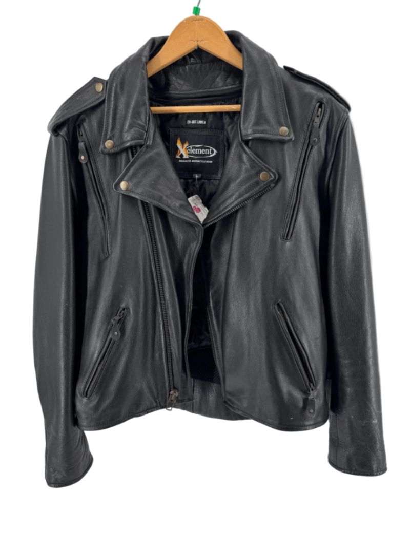 Xelement Advanced Motorcycle Gear Leather Jacket Size LG
