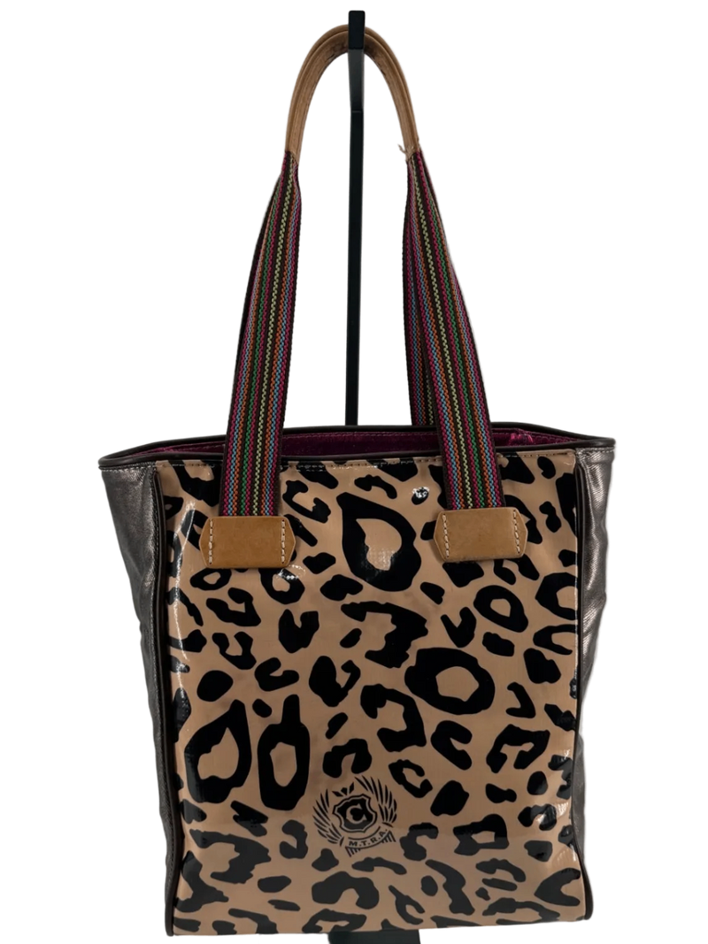Consuela Leopard Print Tote