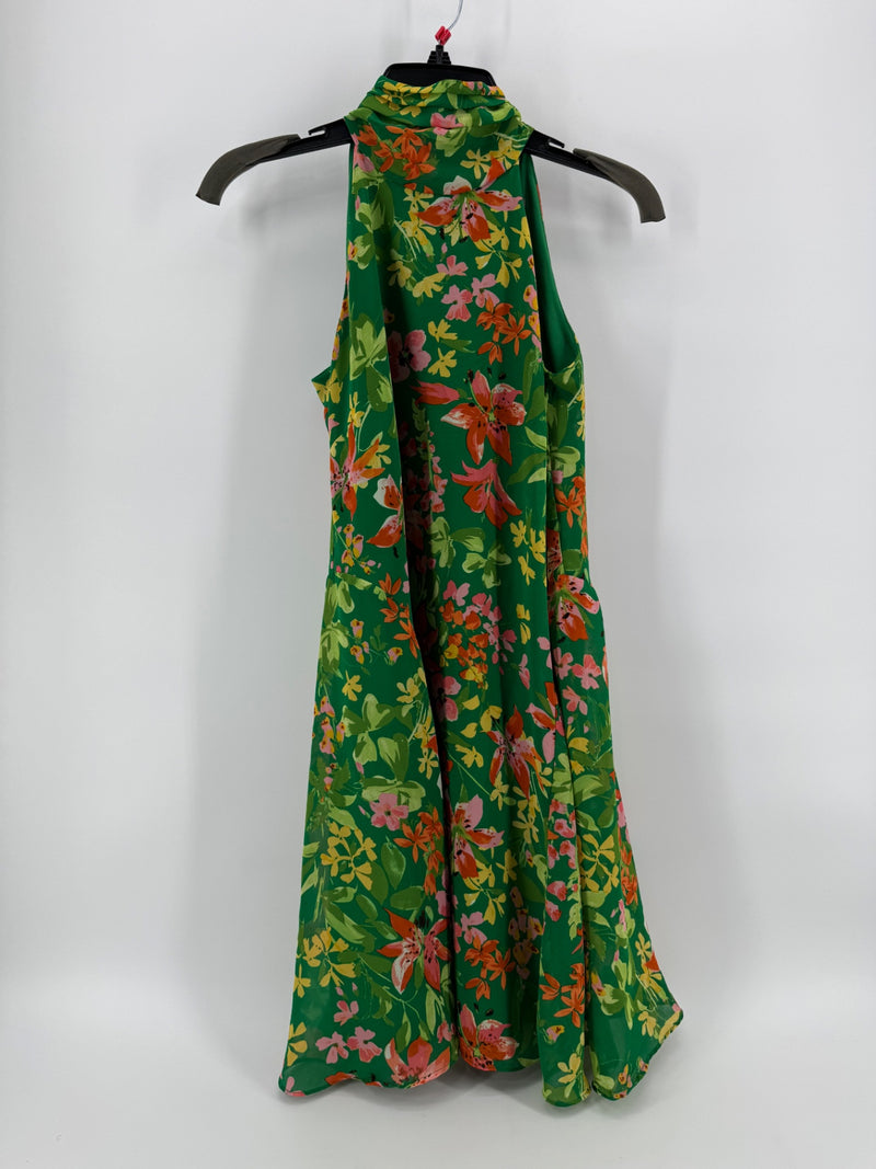  Vince Camuto Green Floral Dress