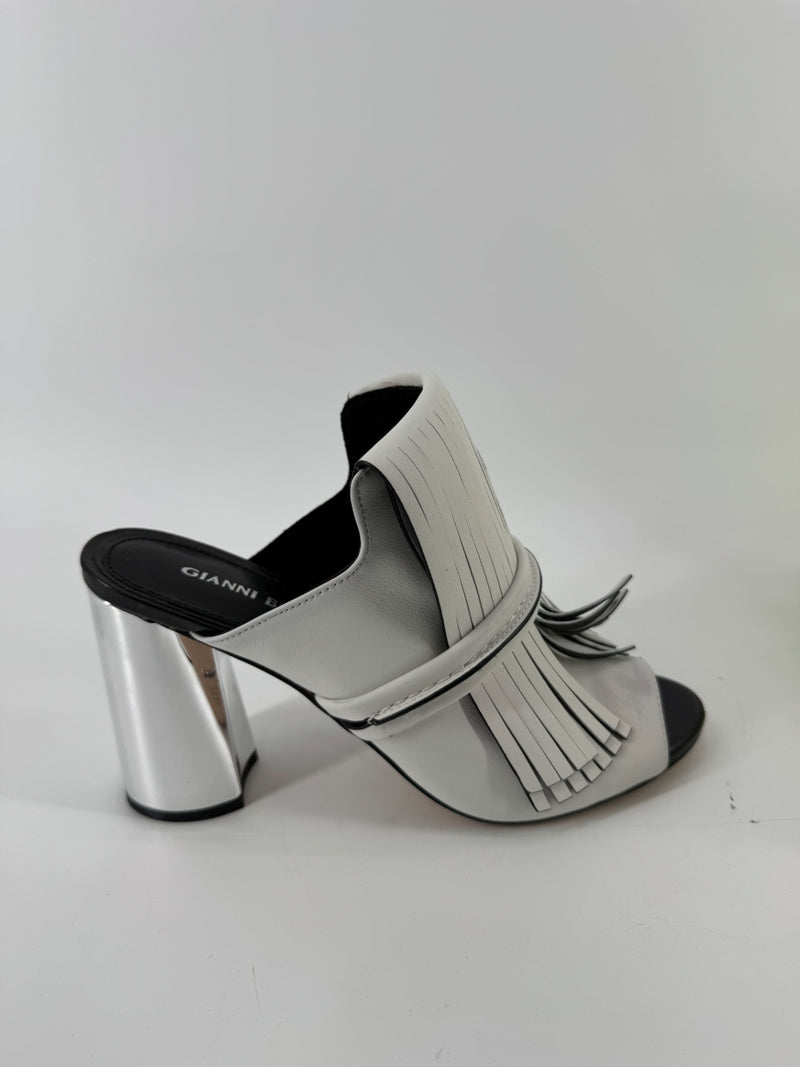 Gianni Bini White Paisleigh Heels