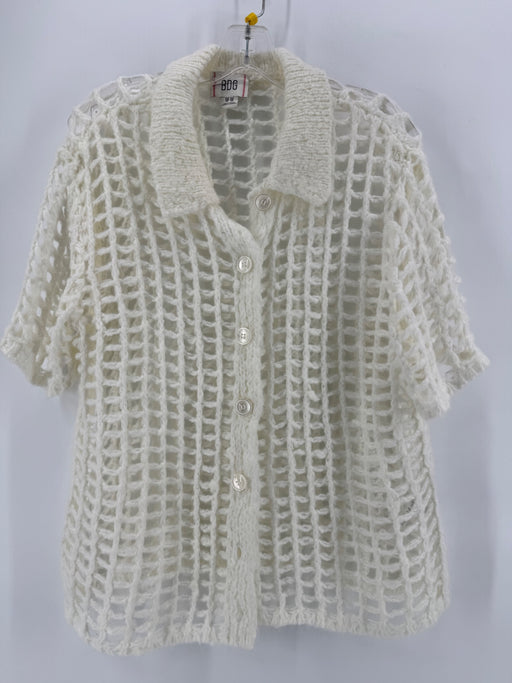 BDG Cream Knit Button Up