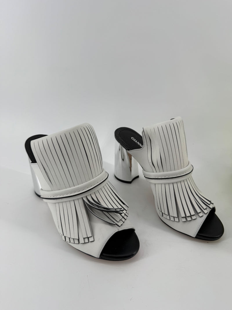 Gianni Bini White Paisleigh Heels